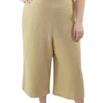 Marée Pour Toi Women's tan Crop Wide Leg Pants size 22W Photo 2