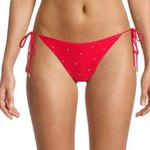 PQ Swim Red Embroidered Heart Bikini Bottoms Photo 2