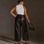 Anthropologie  The Colette Cropped Wide-Leg Pants by Maeve: Faux-Leather Edition Photo 6