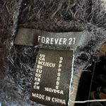 Forever 21 Black Fuzzy‎ Tank Top, Goth Whimsigoth Grunge Indie Sleaze Small Photo 2