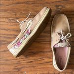 Sperry Women's Tan and Floral Boat Shoes Photo 0