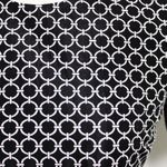 Michael Kors Shift Short Sleeve Chain Link Dress Black White 00 Photo 6