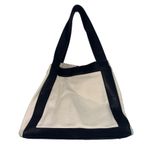 ANINE BING Cara Tote in Natural Canvas & Black Womens Bag Purse Photo 12