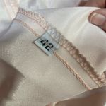 Adonna  sleeveless silky nightgown, lace and floral accents, soft pink size Small Photo 3