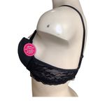Massam Size M Black Lace Trim Padded Underwire Bra Made in Brazil New with Tags Size M Photo 1