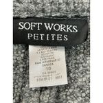 Soft Works Petites Gray Wool Blend Textured Short Blazer Women’s 10P NWT Photo 4