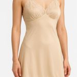 Opalaire Beige Lace Trim Adjustable Straps Vintage Style Slip Lingerie Size‎ 34 Size M Photo 0