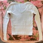 Hollister y2k white v neck long sleeve Photo 5