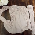 Socialite Off the Shoulder Ruffled Long Sleeve Photo 0