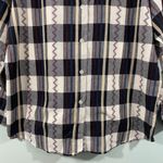 Jane Ashley Black & White Checkered Plaid Embroidered Western Shirt Size L NWT Photo 8