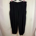 Emerald Boutique Women’s Black Casual Elastic Waist Joggers Exercise Sz 1x NWT Photo 1