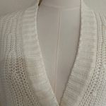 Trina Turk  'Oceana' Textured Rib Knit Cardigan Sweater, Whitewash, Large, NWT Photo 8