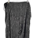 Nanette Lepore  Black Sequin Fringe Sparkle Pants Womens Extra Large Photo 3