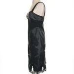 Diane Von Furstenberg  Black Midi Leather dress Photo 1