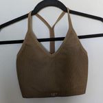 Set Active  Women's Tan Ribbed Bralette Sz S Photo 0