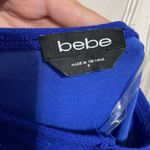 Bebe 💖 NWT Royal Blue Wide Leg Glitter Halter Jumpsuit Photo 6