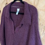 A New Day  Collar Cape Stretchy Burgundy Poncho Sweater One Size Photo 1