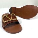 Valentino Garavani VLOGO Leather Slide Sandals Tan 36 6 NEW WS0M21HWS0CR Photo 9