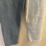 RSQ Womens Two Tone Multi Panel Crop Cropped Jeans 32x27 Waist 32” Size 30 Photo 5