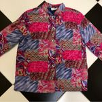 Breckenridge Vintage 90s Quilted Patchwork Abstract Jacket Lightweight Colorful Photo 1