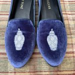 Jack Rogers  Women's Navy Velvet Loafers Photo 1