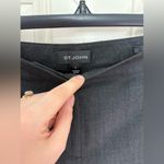 St. John  Diana Wool Gray Dress Trouser Pants Size 6 Photo 2