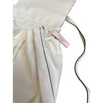 Victoria's Secret Victoria’s Secret White Faux Leather Pull String Backpack Casual Shoulder Bag Photo 3
