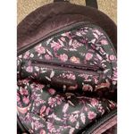 Vera Bradley  Purple Quilted Velvet Mini Backpack Floral Lining Pockets EUC!! Photo 5