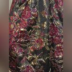 Jessakae Elegant Black and Purple Floral Dress Size Medium. Photo 3