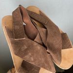 Pedro Garcia Espagna Raven Suede Crisscross Strap Slingback Sandal Women Size 40 Brown Photo 3