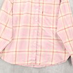Levi Pink Flannel Plaid Western Rugged Vintage Lumberjack Adventure Shirt Large Photo 3