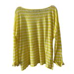 Ralph Lauren B4 Lauren Stripe Linen Long Sleeve Shirt Blouse Photo 1