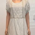 J.Jill medium embroidered burnout cap sleeve top TB 2858 Photo 9