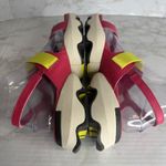 Sorel Sandals Womens Size 8.5 Pink Neon Yellow Platform Slingback Buckle Sport Photo 6