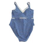Ann Taylor NWT  LOFT Beach Blue Gingham Rope Tie Waist One Piece Swimsuit MEDIUM‎ Photo 4