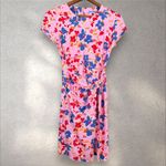 J. McLaughlin  Havana Cap‎ Sleeve Faux Wrap Dress In Pink Size S Photo 1