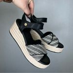 Karl Lagerfeld  | Black and White‎ Espadrille Shoes Wedge Heel 8.5 Photo 1