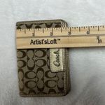 Coach Brown and Cream mini trifold Wallet Photo 9