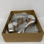 Steve Madden New Steve‎ Madden Size 10 Lasher Silver Rhinestone Platform Heels - Flaw* Photo 9