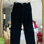 Free People black corduroy risk taker straight jeans size 27 nwot Photo 0