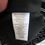 Loft  Ann Taylor Striped Dress Women Sz LP Sleeveless Lined Black Grey Stripe Photo 8