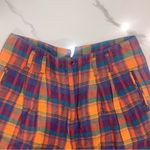Vintage 90s Plaid Highwaisted Shorts Red Size 12 Photo 2