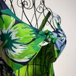 Aerie  women’s Floral Cutout One Piece in Green and Blue size M Photo 6