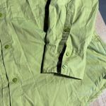 Abercrombie & Fitch Women’s Oversized Lime Green Button-Up cotton blend Shirt XS Photo 1