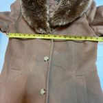 Lauren Ralph Lauren Womens Wool Penny Lane Dress Coat Faux Fur Collar SZ 12 $355 Tan Photo 7
