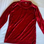 Long Sleeve Top and Pants Loungewear Set Red Photo 1