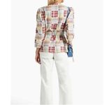 Cinq a Sept Triss Jacket Multi Patchwork Quilt Jacket Size XXS Red Photo 2