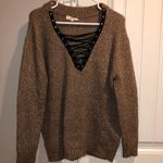 Trinkets Boutique Lace Up Sweater  Photo 0