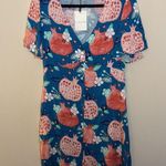 Modcloth Pepaloves Pomegranate Printed Shirt Dress Size M Photo 1