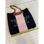 Victoria's Secret NWT  Weekender Tote Bag Purse London New York Paris Black Pink Photo 5